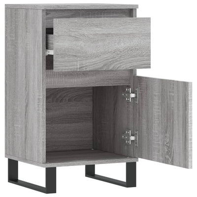 Senkit 2 kpl harmaa Sonoma 40x35x70 cm tekninen puu