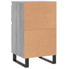 Senkit 2 kpl harmaa Sonoma 40x35x70 cm tekninen puu
