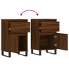 Senkit 2 kpl ruskea tammi 40x35x70 cm tekninen puu