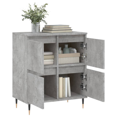 Senkki betoninharmaa 60x35x70 cm tekninen puu