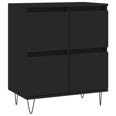 Senkki musta 60x35x70 cm tekninen puu