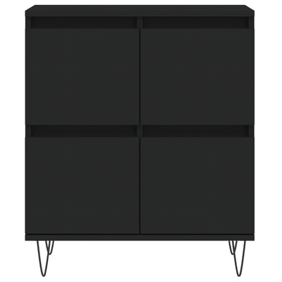 Senkki musta 60x35x70 cm tekninen puu