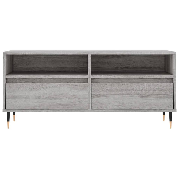 Sonoma TV-taso harmaa 100x34,5x44,5 cm teknisestä puusta