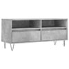 TV-taso betoninharmaa 100x34,5x44,5 cm tekninen puu