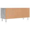 TV-taso betoninharmaa 100x34,5x44,5 cm tekninen puu