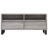 Harmaa Sonoma TV-taso 100x34,5x44,5 cm teknisestä puusta