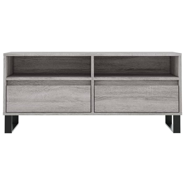 Harmaa Sonoma TV-taso 100x34,5x44,5 cm teknisestä puusta