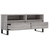 Harmaa Sonoma TV-taso 100x34,5x44,5 cm teknisestä puusta