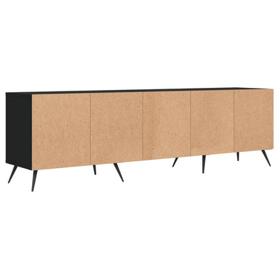 TV-taso musta 150x30x44,5 cm tekninen puu