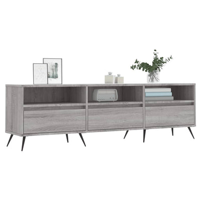 TV-taso harmaa Sonoma 150x30x44,5 cm tekninen puu