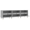 TV-taso betoninharmaa 150x30x44,5 cm tekninen puu