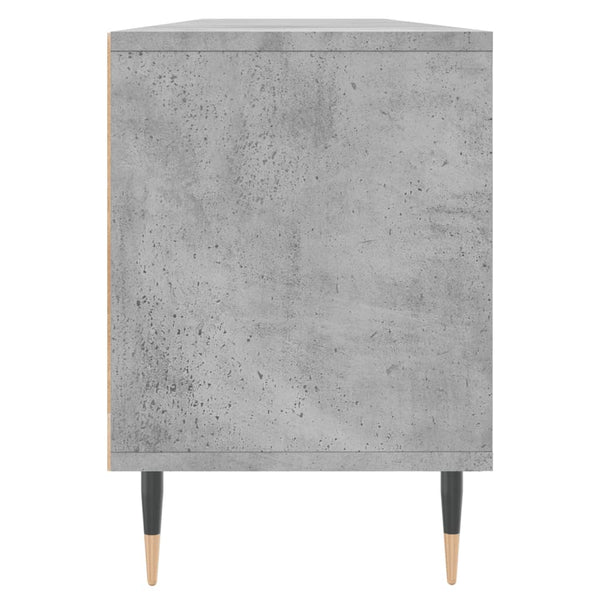 TV-taso betoninharmaa 150x30x44,5 cm tekninen puu