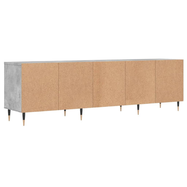 TV-taso betoninharmaa 150x30x44,5 cm tekninen puu