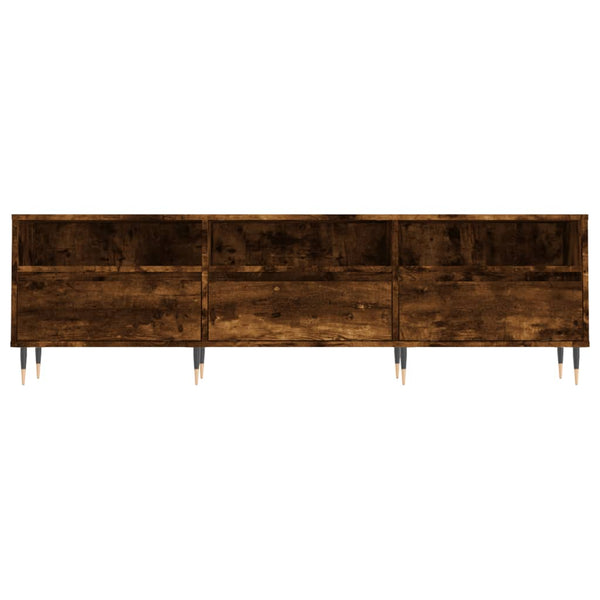 Tekninen puu TV-taso, mitat 150x30x44,5 cm, väri savutammi