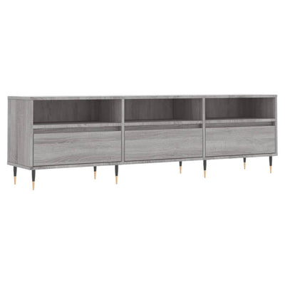 TV-taso harmaa Sonoma 150x30x44,5 cm tekninen puu