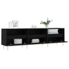 TV-taso musta 150x30x44,5 cm tekninen puu
