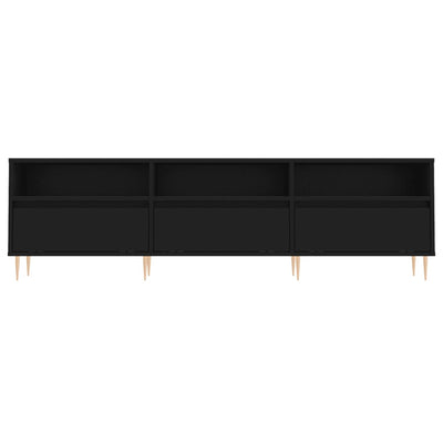 TV-taso musta 150x30x44,5 cm tekninen puu