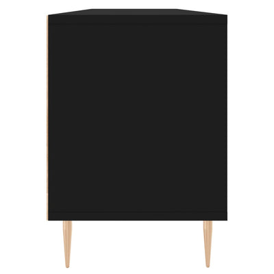 TV-taso musta 150x30x44,5 cm tekninen puu