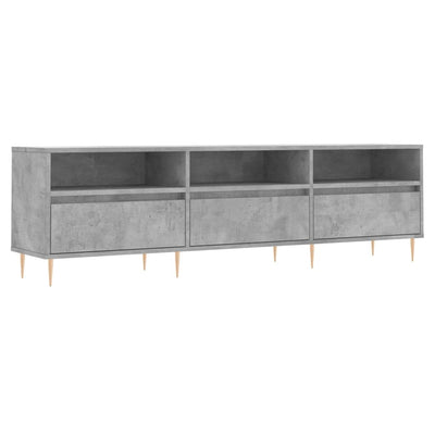 TV-taso betoninharmaa 150x30x44,5 cm tekninen puu