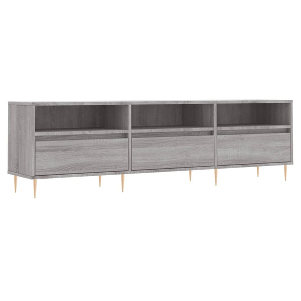 TV-taso harmaa Sonoma 150x30x44,5 cm tekninen puu