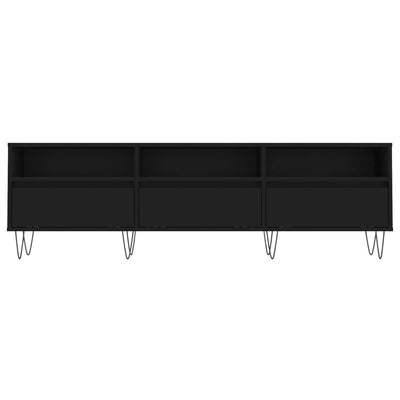 TV-taso musta 150x30x44,5 cm tekninen puu
