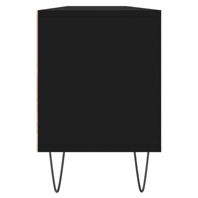 TV-taso musta 150x30x44,5 cm tekninen puu