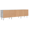 TV-taso betoninharmaa 150x30x44,5 cm tekninen puu