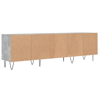 TV-taso betoninharmaa 150x30x44,5 cm tekninen puu