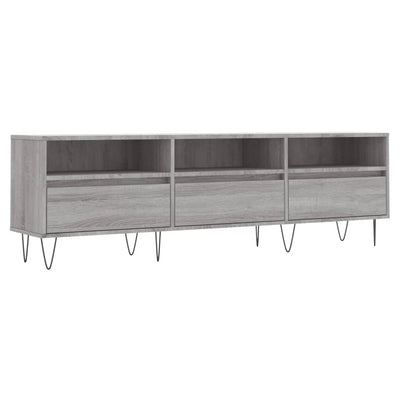 TV-taso harmaa Sonoma 150x30x44,5 cm tekninen puu
