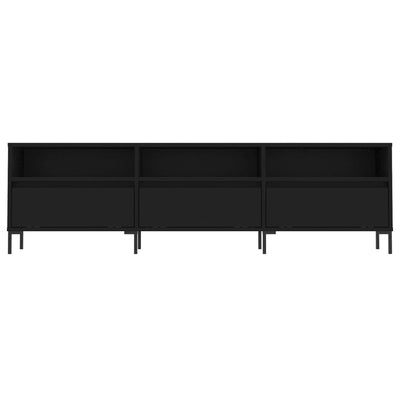 TV-taso musta 150x30x44,5 cm tekninen puu