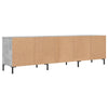 TV-taso betoninharmaa 150x30x44,5 cm tekninen puu