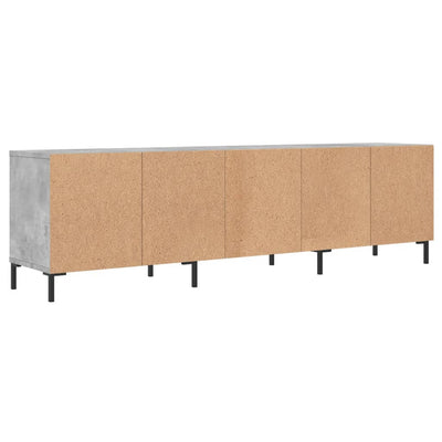 TV-taso betoninharmaa 150x30x44,5 cm tekninen puu