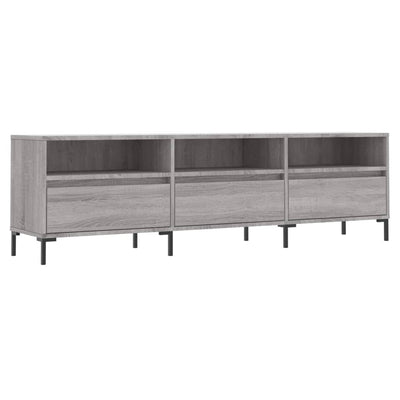 TV-taso harmaa Sonoma 150x30x44,5 cm tekninen puu