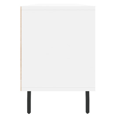TV-taso valkoinen 150x30x44,5 cm tekninen puu