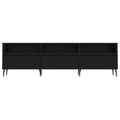 TV-taso musta 150x30x44,5 cm tekninen puu
