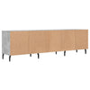 TV-taso betoninharmaa 150x30x44,5 cm tekninen puu