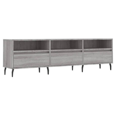 TV-taso harmaa Sonoma 150x30x44,5 cm tekninen puu