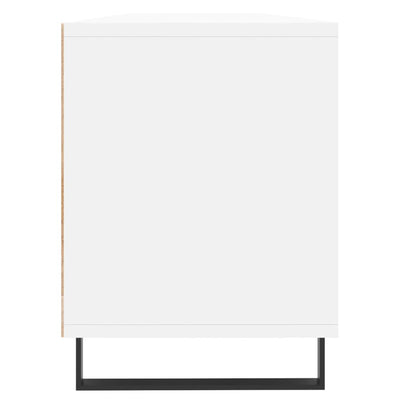 TV-taso valkoinen 150x30x44,5 cm tekninen puu
