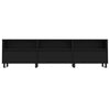 TV-taso musta 150x30x44,5 cm tekninen puu