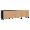 TV-taso musta 150x30x44,5 cm tekninen puu