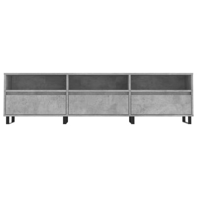 TV-taso betoninharmaa 150x30x44,5 cm tekninen puu