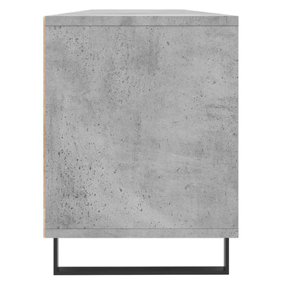 TV-taso betoninharmaa 150x30x44,5 cm tekninen puu