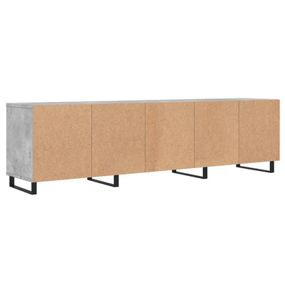 TV-taso betoninharmaa 150x30x44,5 cm tekninen puu