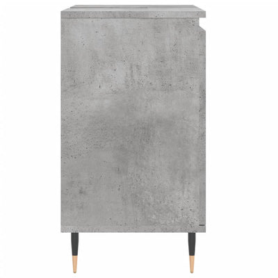 Kylpyhuoneen kaappi betoninharmaa 58x33x60 cm tekninen puu