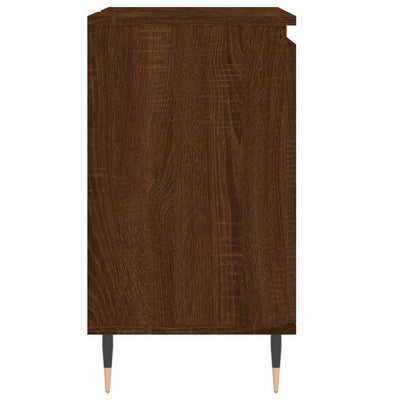 Kylpyhuoneen kaappi ruskea tammi 58x33x60 cm tekninen puu