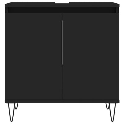 Musta kylpyhuoneen kaappi Lucretia 58x33x60cm (puinen)