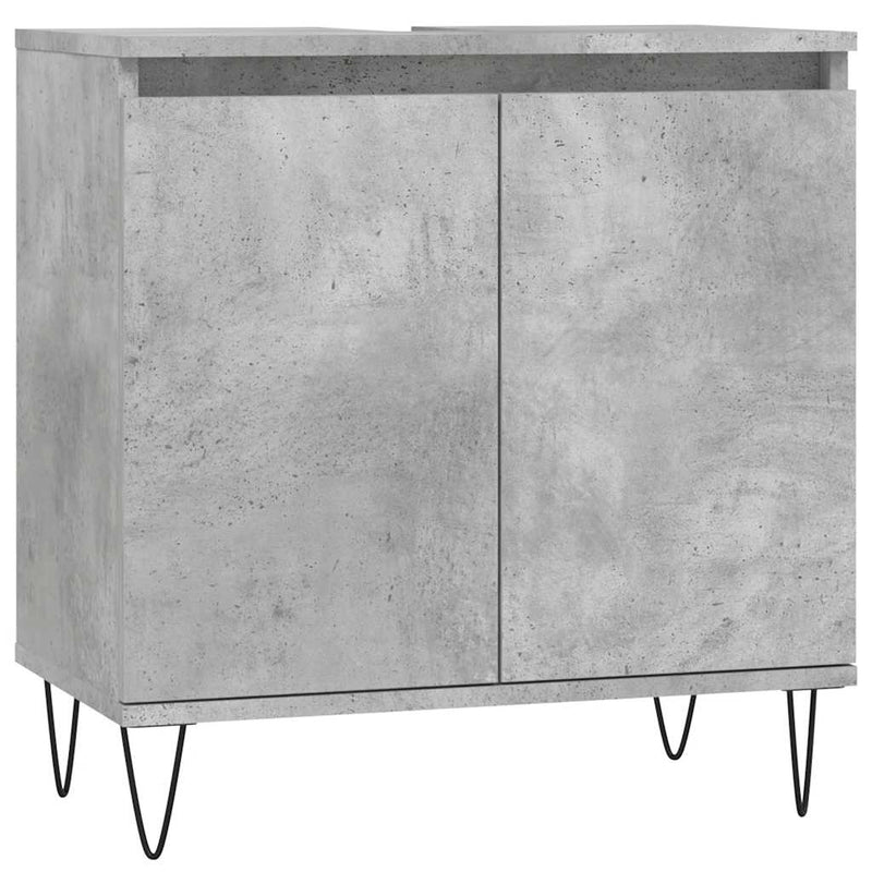 Betoninharmaa kylpyhuoneen kaappi Lucretia 58x33x60cm (puinen)
