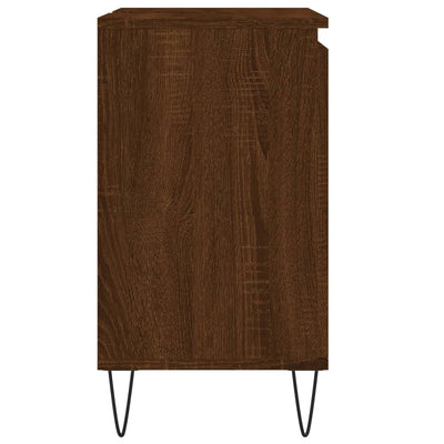 Kylpyhuoneen kaappi ruskea tammi 58x33x60 cm tekninen puu