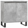 Kylpyhuoneen kaappi betoninharmaa 58x33x60 cm tekninen puu