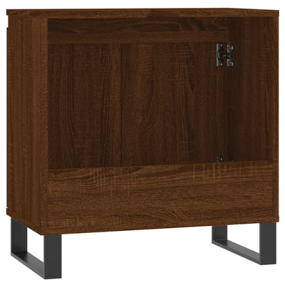 Kylpyhuoneen kaappi ruskea tammi 58x33x60 cm tekninen puu